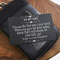 Custom Wallet Card for Father of the Bride.  Gift for Dad from Daughter.  Gift for Step Dad.