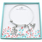"I Love Jesus" Bangle Bracelet in Stainless Steel