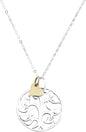 Daughter to Be Tree of Life Necklace in Sterling Silver and Bronze