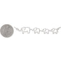 Mom and Three Baby Elephants Necklace in Sterling Silver