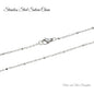 Praying Angel Necklace in Silver Tone Metal. Satellite Chain.