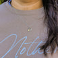 Niece Infinity Heart Necklace in Sterling Silver and Bronze