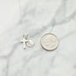 Cross and Virgin Mary Necklace in Sterling Silver