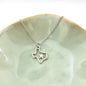 Texas Necklace in Silver Toned Metal and Stainless Steel