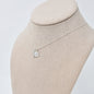 Cross and Virgin Mary Necklace in Sterling Silver