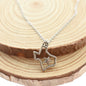Texas Necklace in Silver Toned Metal and Stainless Steel