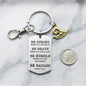 Swimming Keychain in Stainless Steel