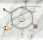 K-Pop Charm Bracelet on a Stainless Steel Chain. Korean Idol Jewelry.