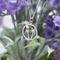 Palm Tree Beach Scene in Sterling Silver