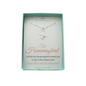 Tiny Hummingbird Necklace in Sterling Silver