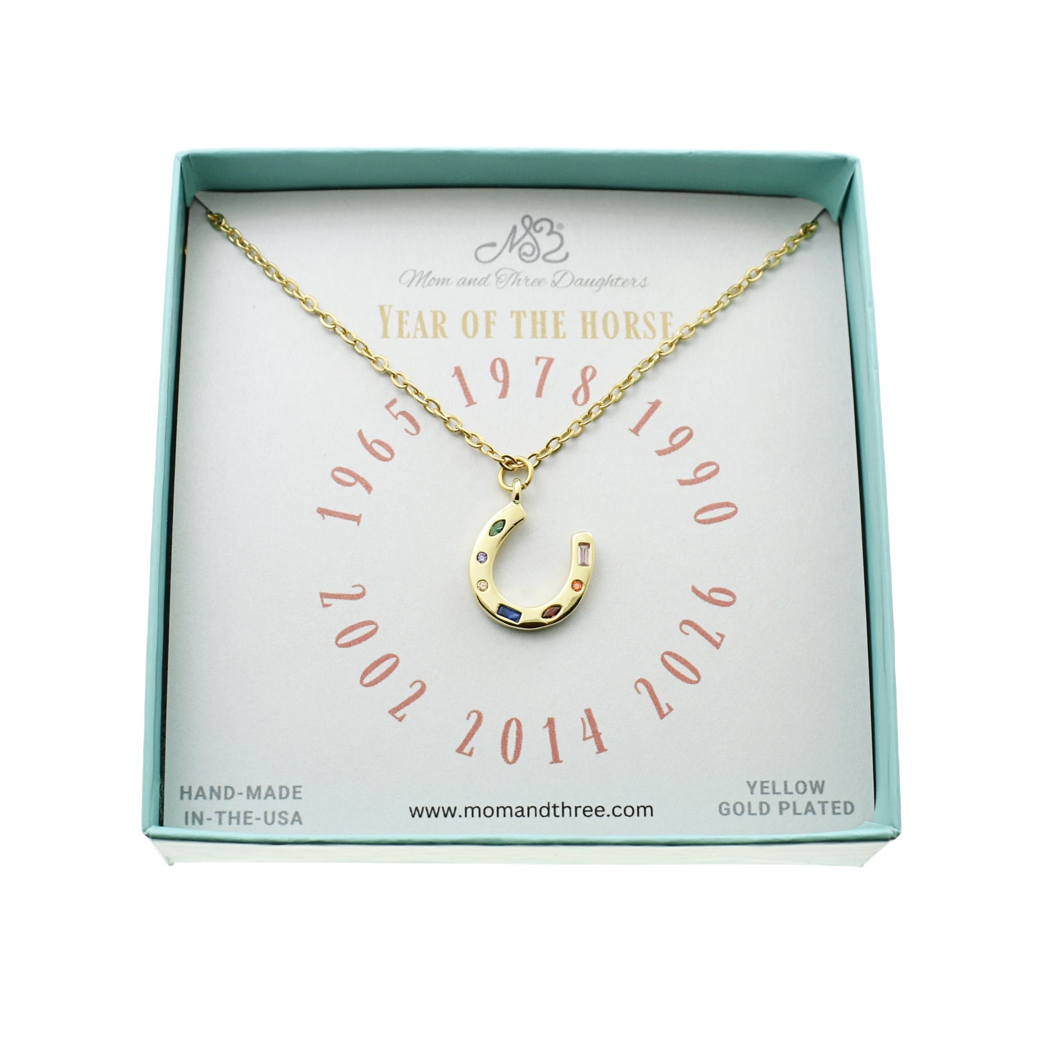 Gold Horseshoe Necklace: Cowgirl Gift, Year of the Horse, 2026.