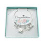 Kindergarten Graduation Bangle Bracelet. Stainless Steel Personalized with Initial. 2026 Graduation