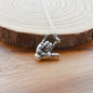 American Sign Language I Love You Sign Necklace in Sterling Silver