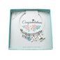 Kindergarten Graduation Bangle Bracelet Silver Tones. Personalized Bangle Bracelet