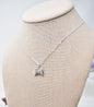 Video Game Controller Necklace in Sterling Silver on a Sterling Silver Cable Chain. Gamer Necklace.