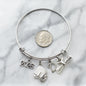 Kindergarten Graduation Bangle Bracelet. Stainless Steel Personalized with Initial. 2026 Graduation