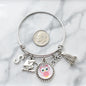 Kindergarten Graduation Bangle Bracelet. Stainless Steel Personalized with Initial. 2026