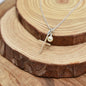 Cross and Crystal Pearl Necklace in Sterling Silver