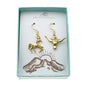 Western Earring Sets in Pewter. Cowboy Boot Earrings. Horse and Steer Head Earrings. Cowgirl Earrings. Earring Sets.