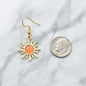 Gold Western Earring Sets in Gold Plated Zinc Alloy Metals. Cowboy Boot Earrings. Cactus and Bull Head Earrings. Enamel Sun Earrings.