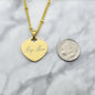 Boy Mom Heart Pendant Necklace in Silver or Gold on an 18 Inch Stainless Satellite Chain. Heart Necklace. Boy Mom Necklace. Gift for Boy Mom.