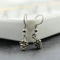 Pinecone Earrings in Silver Pewter