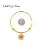 First Day of School Bracelet. Matching Mother and Daughter Bangle Bracelet.