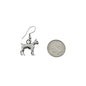 Boxer Dog Earrings in Antique Silver Pewter