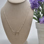 Maid of Honor Proposal Sisters Two Intertwined Circle Necklace in Sterling Silver
