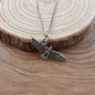 Hawk Necklace in Antique Silver Pewter