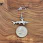 Shark Earrings in Antique Silver Pewter