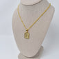 Initial Necklace in Silver Plated Metal or Gold Plated Metal. Square Block Letter Necklace. Letter Necklace.