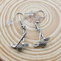 Golf Club Earrings in Antique Silver Pewter or 24K Gold Plated Pewter