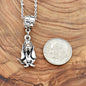 Basset Hound Necklace in Silver Pewter
