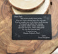 Custom Personalized Wallet Card for Father's Day. Gift from Daughter to Dad. Laser Engraved.