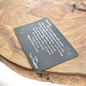 Custom Personalized Wallet Card for Father's Day. Gift from Daughter to Dad. Laser Engraved.