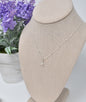 Tiny Hummingbird Necklace in Sterling Silver