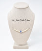 16th Birthday Crystal Pearl and Birthstone Necklace in Sterling Silver