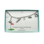 Silver Golf Bracelet. Personalized Birthstone and Initial Chain Link Bracelet.