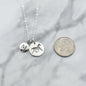 Little Girl's Horse Necklace in Sterling Silver Personalized With Initial Charm
