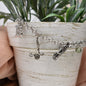 Silver Golf Bracelet. Personalized Birthstone and Initial Chain Link Bracelet.