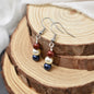 Red White and Blue Pearl Dangle Earrings. Patriotic Jewelry. Memorial Day Earrings. Fourth of July Earrings.