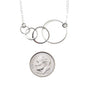 40th Birthday Four Ring Necklace in Sterling Silver