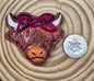 Magnet Set: Highland Cows. Polymer Clay Set of 3.