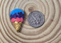Magnets: Dessert Ice Cream and Cupcake. Small Handmade Polymer Clay Magnets.