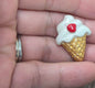 Magnets: Dessert Ice Cream and Cupcake. Small Handmade Polymer Clay Magnets.