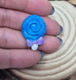 Handmade Lollipop Magnet Sets. Buy all in same color or all 3. Heart and Round Shaped Polymer Clay. Handmade.