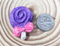 Handmade Lollipop Magnet Sets. Buy all in same color or all 3. Heart and Round Shaped Polymer Clay. Handmade.
