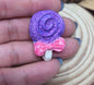 Handmade Lollipop Magnet Sets. Buy all in same color or all 3. Heart and Round Shaped Polymer Clay. Handmade.