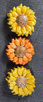 Handmade Sunflower Magnet Set.